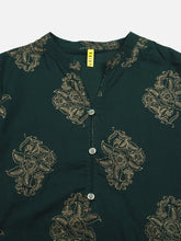 Women Cotton Printed Floral Kurta Trousers-VKSKD1164A